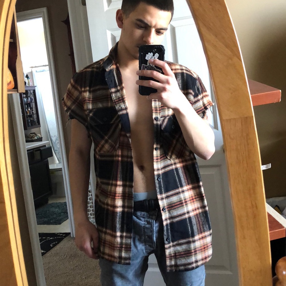 Ripped flannel
